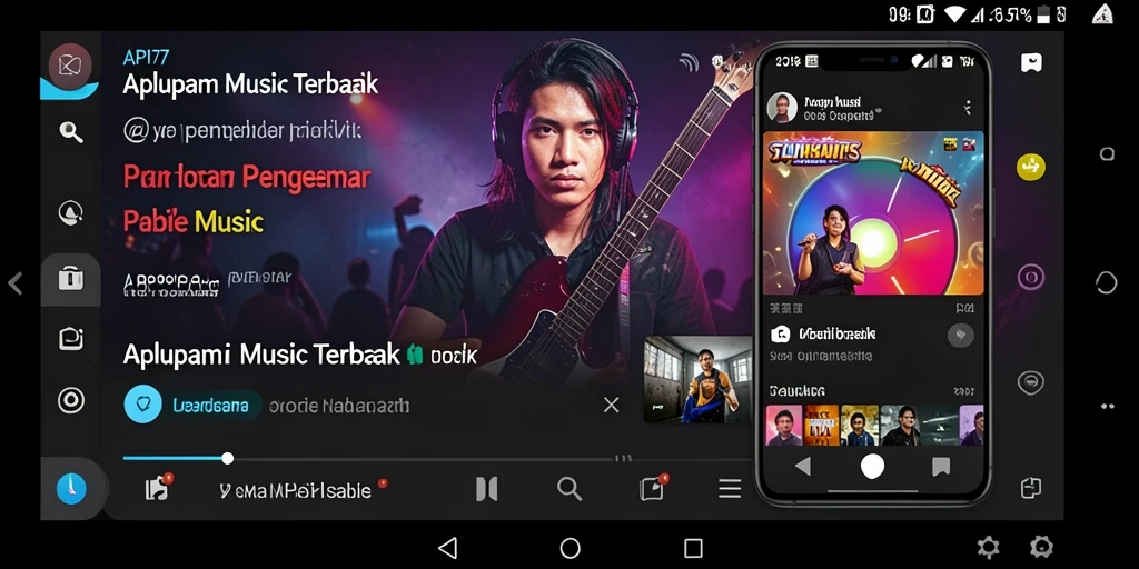 Tampilan gameplay API77 yang menampilkan interaksi musik yang seru.