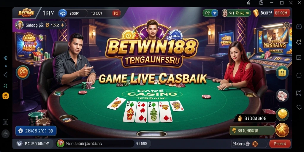 Gambar menunjukkan dealer langsung dalam permainan roulette di BETWIN188.