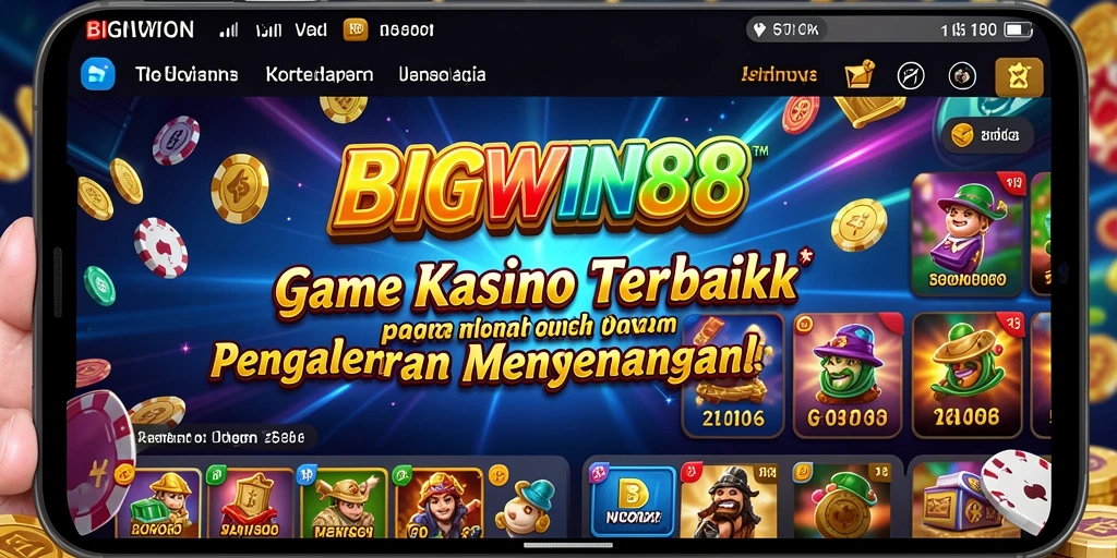Tampilan permainan Kasino yang mendebarkan di BIGWIN88.