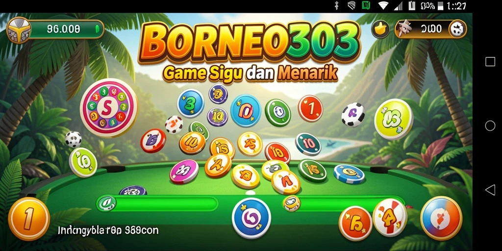 Screenshot menampilkan gameplay seru dari game Bingo BORNEO303.