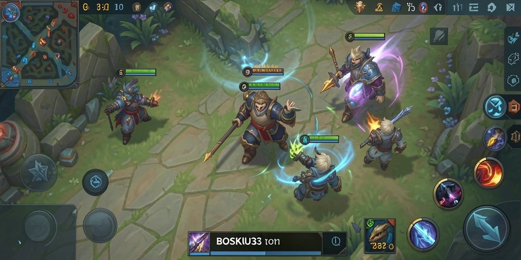 Tampilan menakjubkan dari gameplay epik dalam BOSKU33.