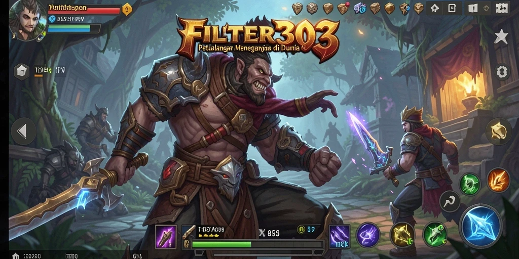 Tampilan gameplay seru di dunia <strong>FILTER303</strong> yang menakjubkan.