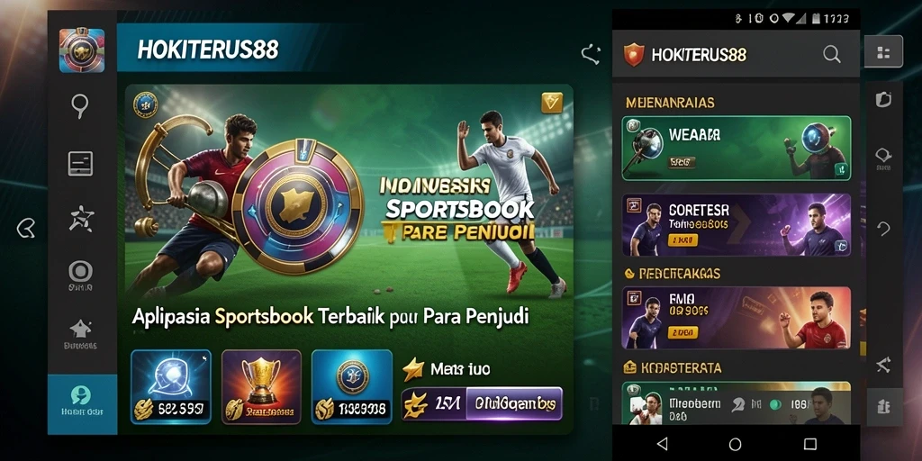 Tampilan antarmuka HOKITERUS88 yang menarik untuk taruhan Sportsbook.