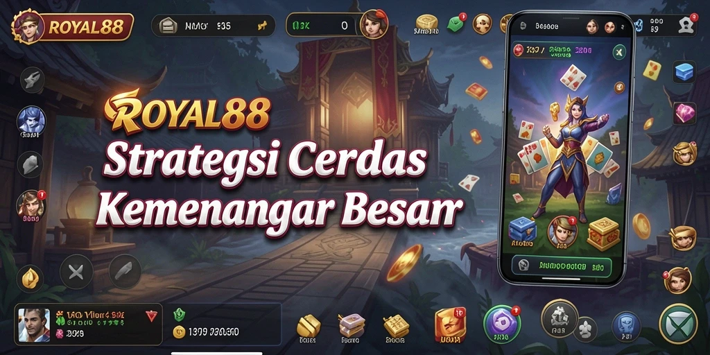 Tampilan menarik dari gameplay strategis ROYAL88.